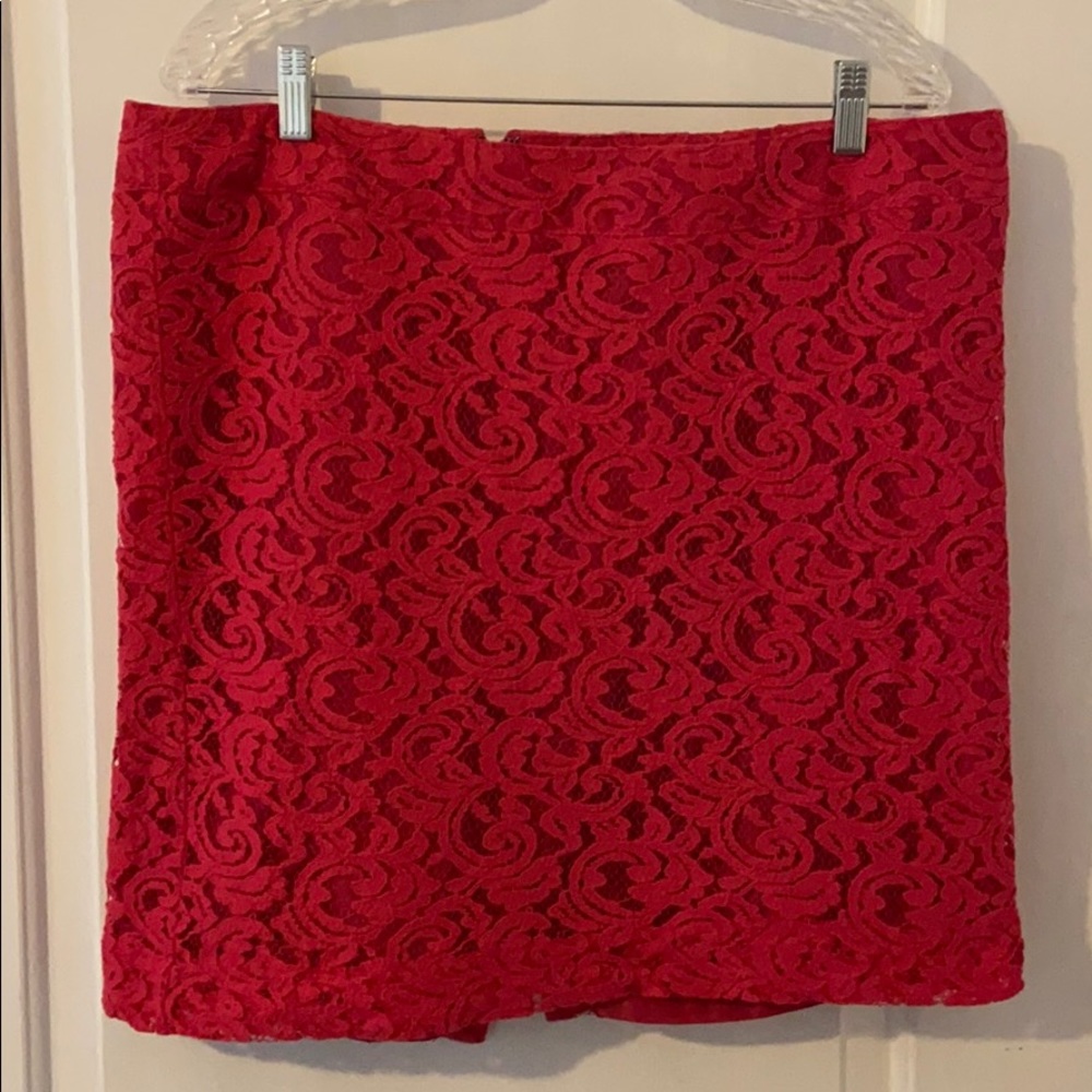 EUC Hot Pink Lace Skirt